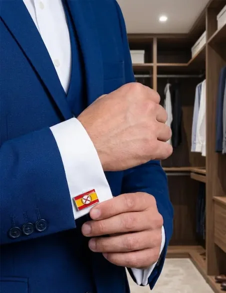 Gemelos Tercios de España con Bandera