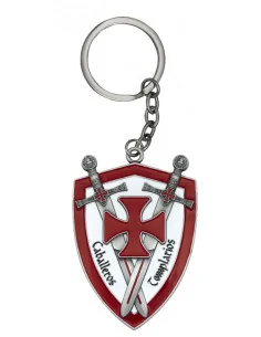 Llavero Escudo Templario con Espadas