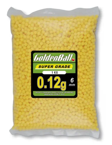 Bolas Airsoft GoldenBall 0.12g Bolsa 1 KG Amarillas | ADS
