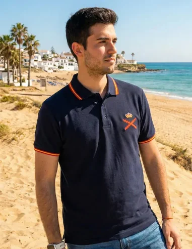 Polo Cruz Borgoña Para Hombre