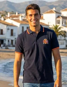 Polo Escudo España Para Hombre