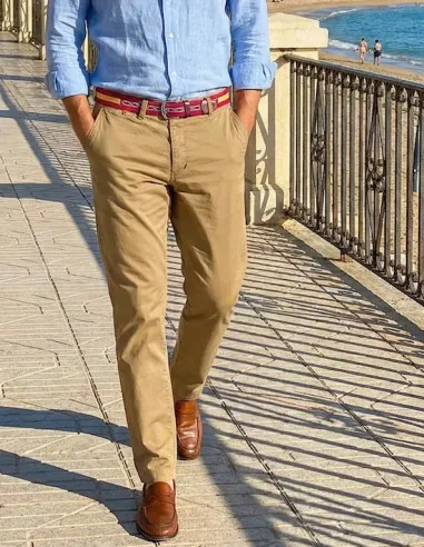 Pantalón Bandera España Sport Mostaza