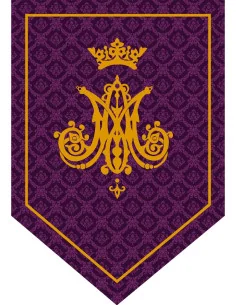 Gallardete Virgen María Morado 2