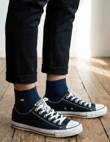 Calcetines Tobilleros Bandera España - Marino