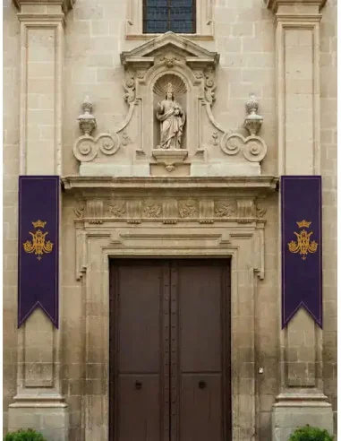 Gallardete Virgen María Morado