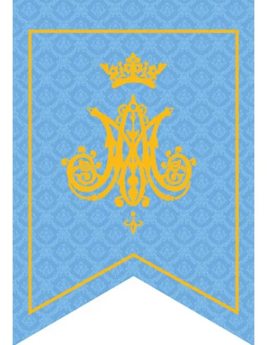 Gallardete Virgen María Celeste