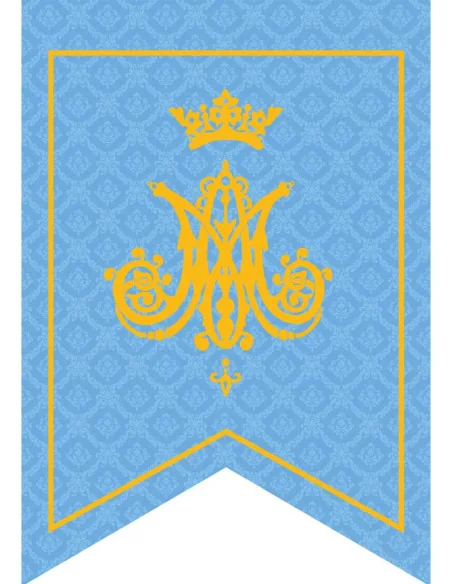 Gallardete Virgen María Celeste