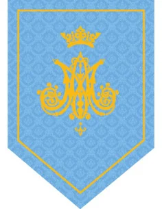 Gallardete Virgen María Celeste 2