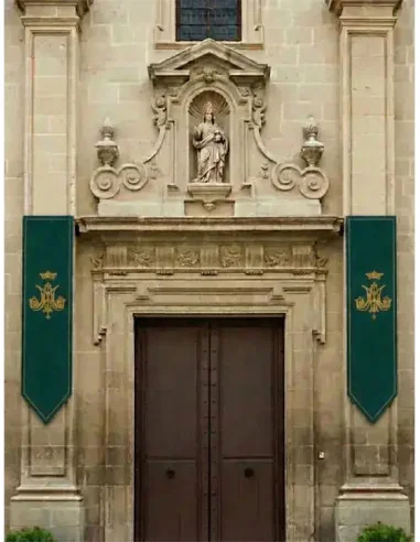 Gallardete Virgen María Verde