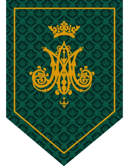 Gallardete Virgen María Verde