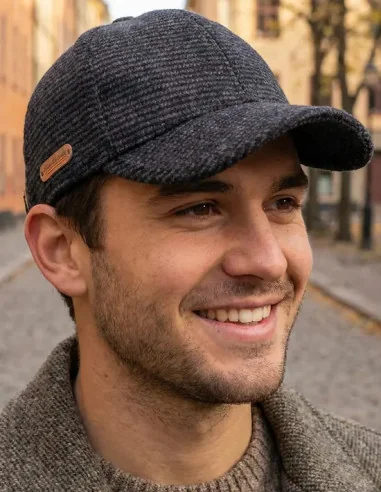 Gorra Lana Bandera España Estampada Grises