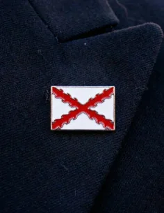 Pin Cruz Borgoña Rectangular 2