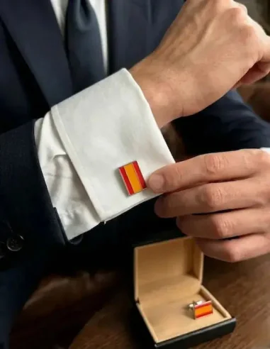 Gemelos Bandera España Sin Escudo