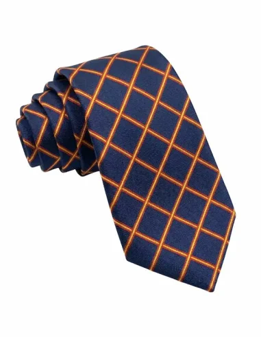 Corbata Rombos Bandera España Azul Marino