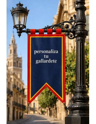 Gallardetes Personalizado para Farolas 2 picos
