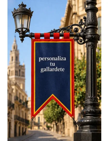 Gallardetes Personalizado para Farolas 2 picos