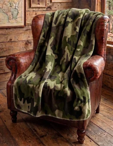 Manta Camuflaje Verde Bosque