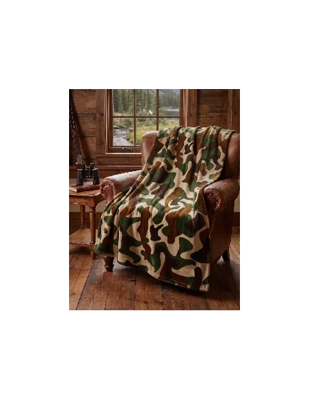 Manta Camuflaje Verde y Marrón
