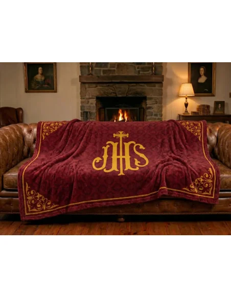 Manta de Devoción JHS | Jesús Hombre Salvador | 5 Colores Litúrgicos