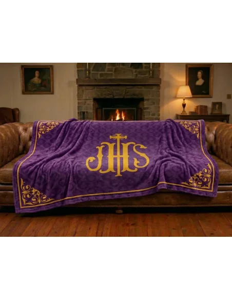Manta de Devoción JHS | Jesús Hombre Salvador | 5 Colores Litúrgicos