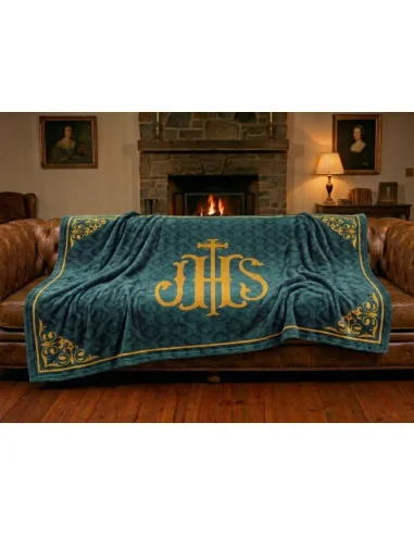 Manta de Devoción JHS | Jesús Hombre Salvador | 5 Colores Litúrgicos