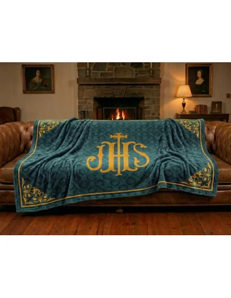 Manta de Devoción JHS | Jesús Hombre Salvador | 5 Colores Litúrgicos