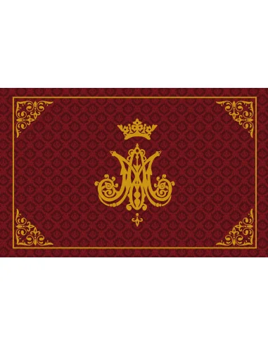 Manta de Devoción Virgen María | Monograma Mariano | 5 Colores Litúrgicos