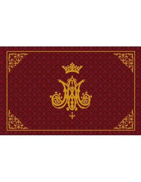 Manta de Devoción Virgen María | Monograma Mariano | 5 Colores Litúrgicos