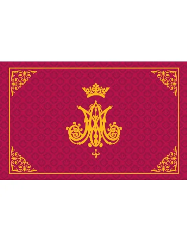 Manta de Devoción Virgen María | Monograma Mariano | 5 Colores Litúrgicos