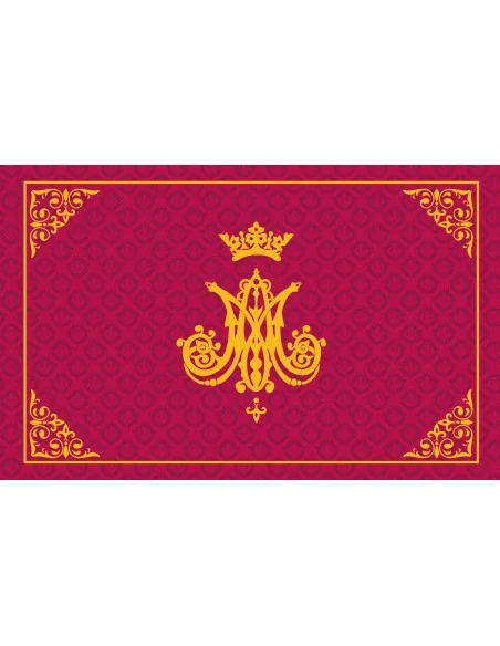 Manta de Devoción Virgen María | Monograma Mariano | 5 Colores Litúrgicos