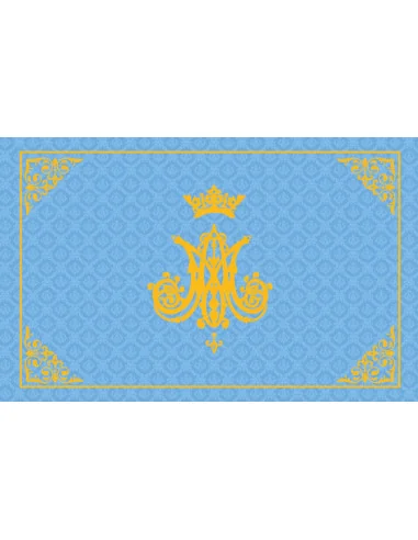 Manta de Devoción Virgen María | Monograma Mariano | 5 Colores Litúrgicos
