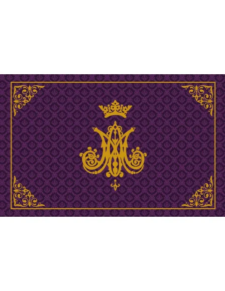 Manta de Devoción Virgen María | Monograma Mariano | 5 Colores Litúrgicos