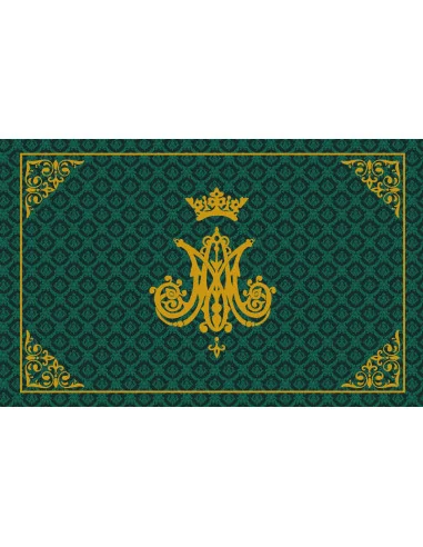 Manta de Devoción Virgen María | Monograma Mariano | 5 Colores Litúrgicos