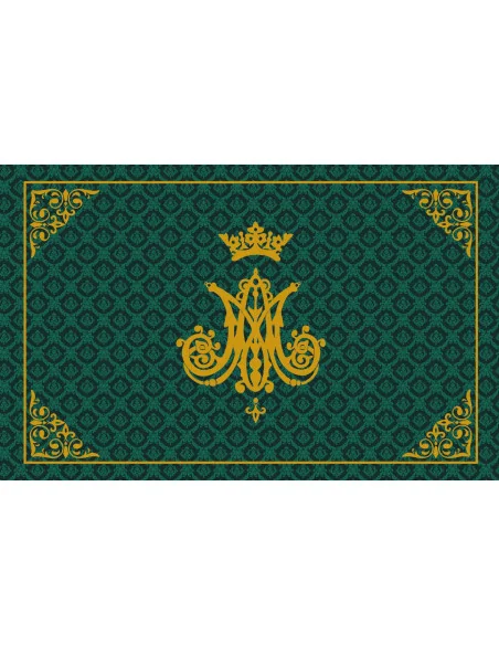 Manta de Devoción Virgen María | Monograma Mariano | 5 Colores Litúrgicos