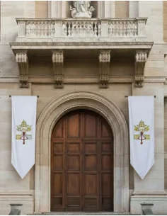 Gallardete Vaticano (Fondo Blanco)