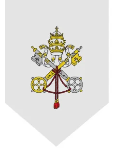 Gallardete Vaticano (Fondo Blanco) 2