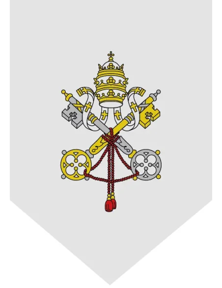 Gallardete Vaticano (Fondo Blanco)