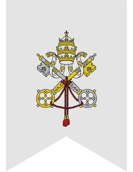 Gallardete Vaticano (Fondo Blanco)