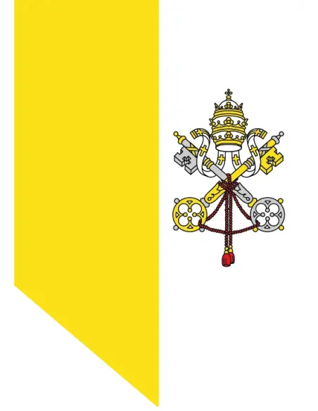 Gallardete Vaticano Escudo Derecha