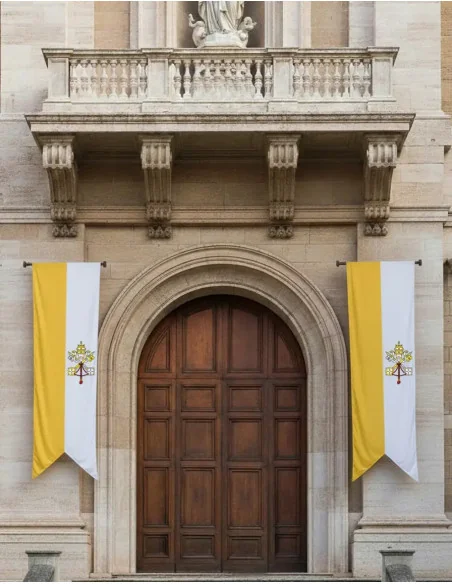 Gallardete Vaticano Escudo Derecha