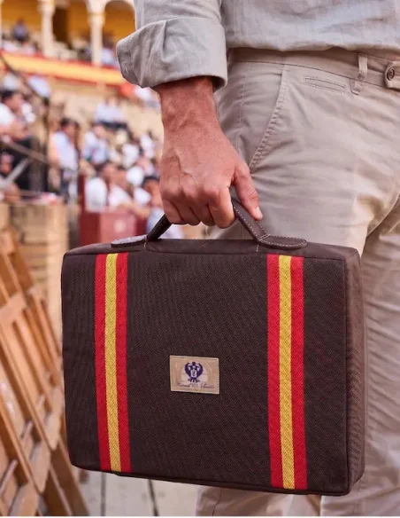 Almohadilla Taurina Bandera de España - Marrón