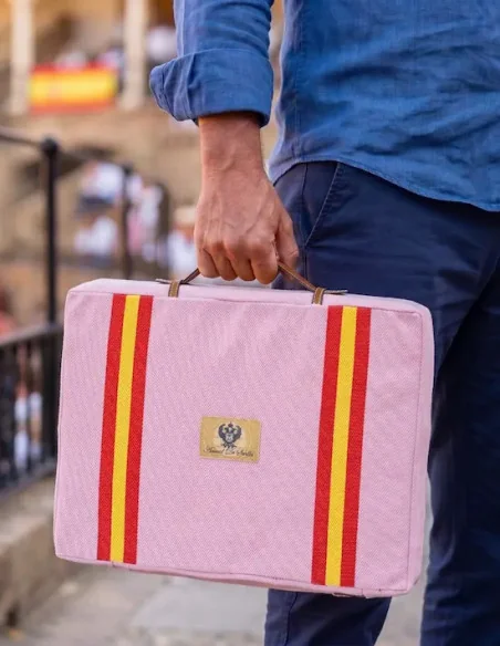 Almohadilla Taurina Bandera de España - Rosa