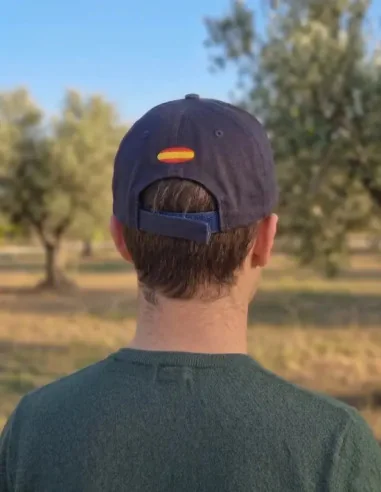 Gorra Azul Marino Franjas España