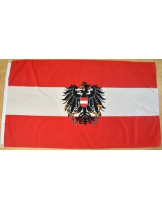 Bandera Austria con Escudo Poliéster