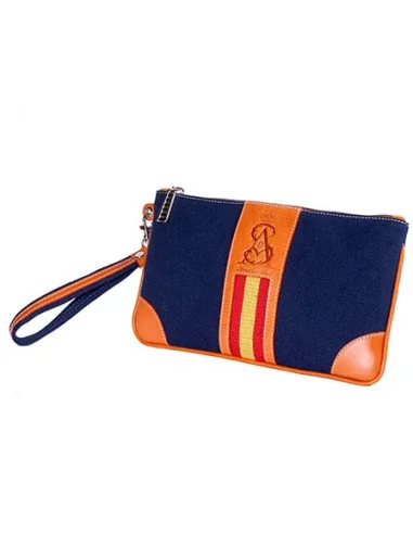 Cartera Bandera España de Mano Lona Marino