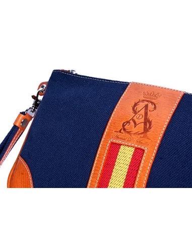 Cartera Bandera España de Mano Lona Marino