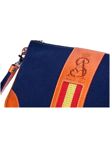 Cartera Bandera España de Mano Lona Marino