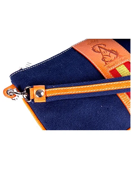 Cartera Bandera España de Mano Lona Marino