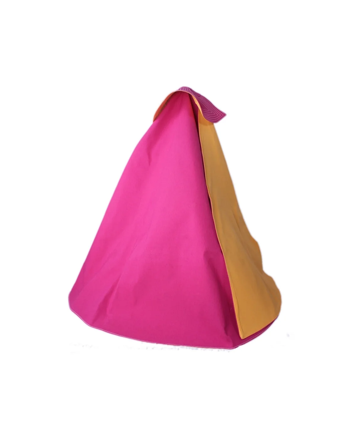 Capote De Torero Bicolor Rosa Y Amarillo – 140 Cm Para Disfraz De Carnaval Y Fiestas Temáticas
