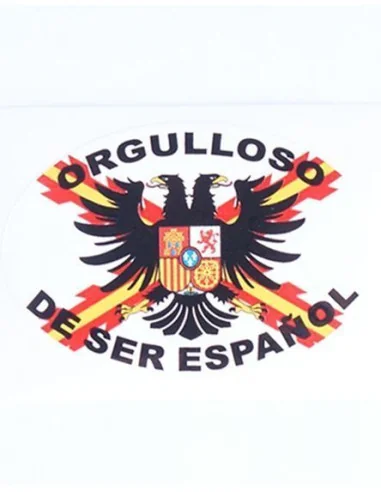 Pegatina Tercios de Flandes Ovalada con leyenda y bandera España